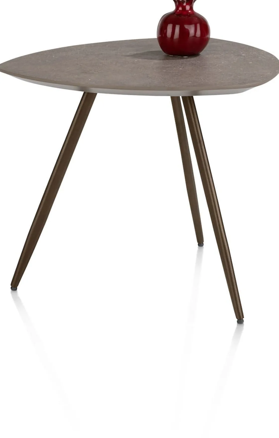 XOOON Salutina, salontafel 53 x 53 cm - 3 pootjes - steelbrown^ Salontafels