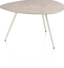 XOOON Salutina, salontafel 68 x 68 cm - 3 pootjes - crème^ Salontafels