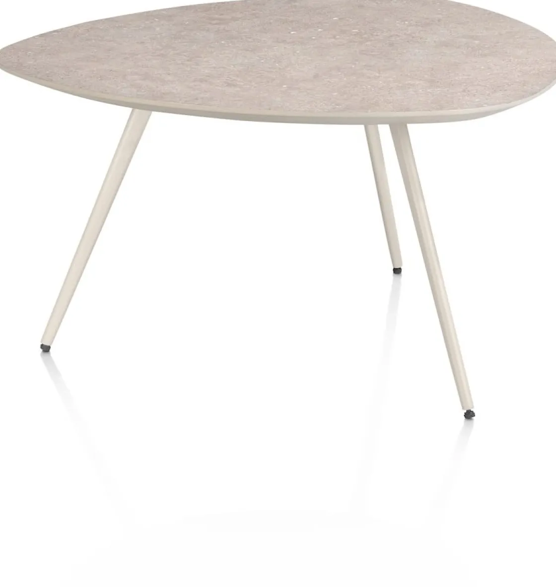 XOOON Salutina, salontafel 68 x 68 cm - 3 pootjes - crème^ Salontafels