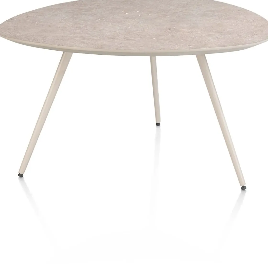 XOOON Salutina, salontafel 68 x 68 cm - 3 pootjes - crème^ Salontafels