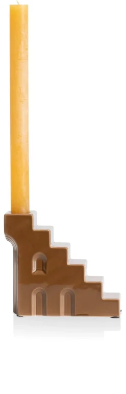 XOOON Skira kandelaar (H11.8cm) in de kleur Bruin - COCOmaison^ Woonaccessoires