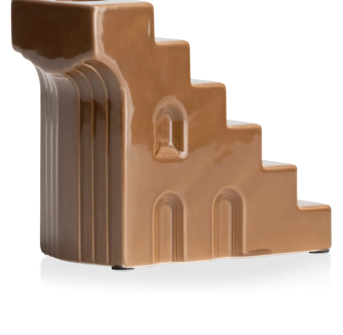 XOOON Skira kandelaar (H11.8cm) in de kleur Bruin - COCOmaison^ Woonaccessoires
