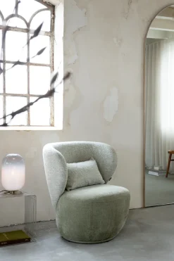 XOOON Solee fauteuil - draaibaar in de kleur Groen -^ Draaifauteuils|Stoffen Fauteuils