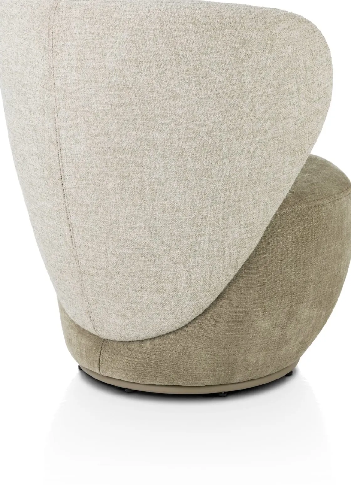 XOOON Solee fauteuil - draaibaar in de kleur Groen -^ Draaifauteuils|Stoffen Fauteuils