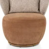 XOOON Solee fauteuil - draaibaar in de kleur Koper -^ Draaifauteuils|Stoffen Fauteuils