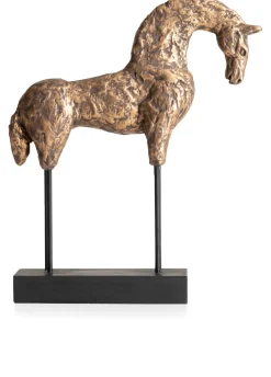 XOOON Stallion beeld (H35cm) in de kleur Goud - COCOmaison^ Woonaccessoires