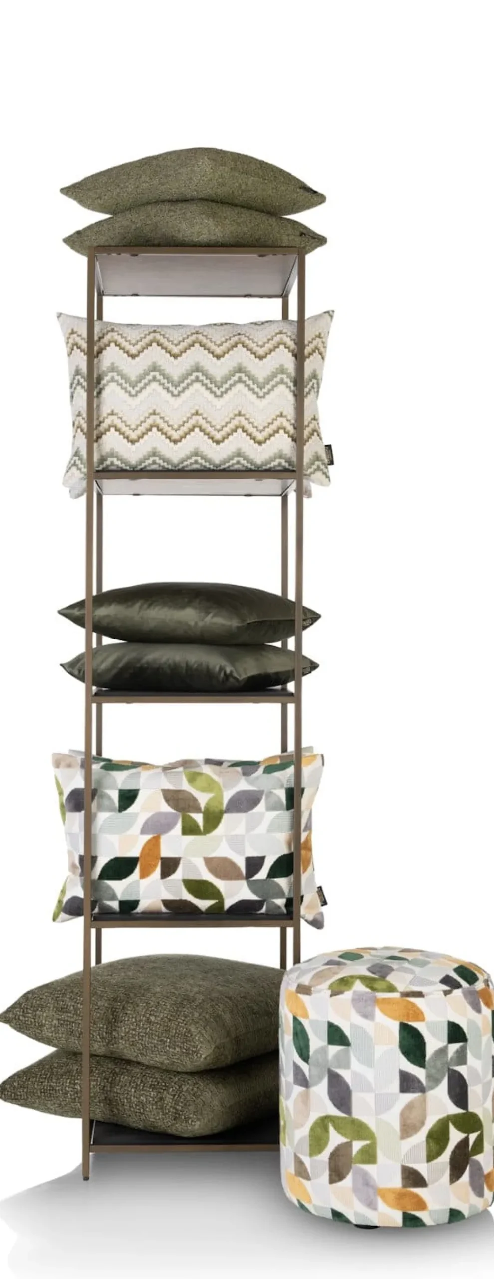 XOOON Stand up rek 45x50x193cm in de kleur Goud - COCOmaison^ Wanddecoraties|Woonaccessoires