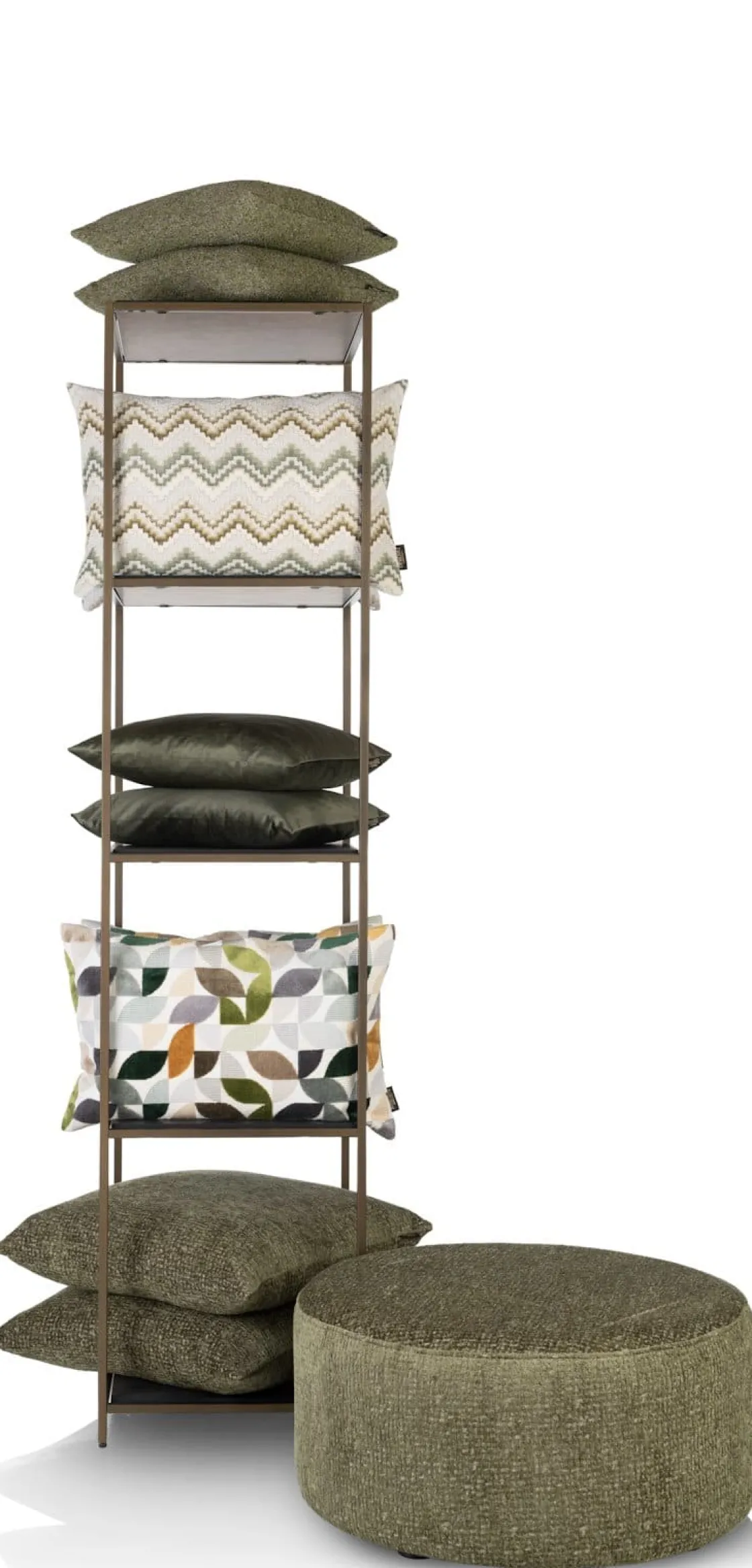 XOOON Stand up rek 45x50x193cm in de kleur Goud - COCOmaison^ Wanddecoraties|Woonaccessoires