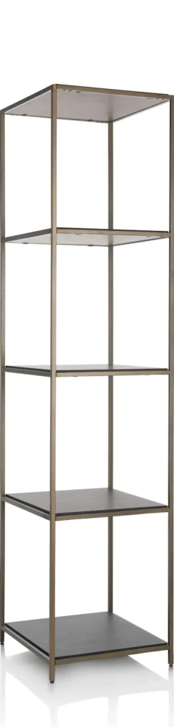 XOOON Stand up rek 45x50x193cm in de kleur Goud - COCOmaison^ Wanddecoraties|Woonaccessoires