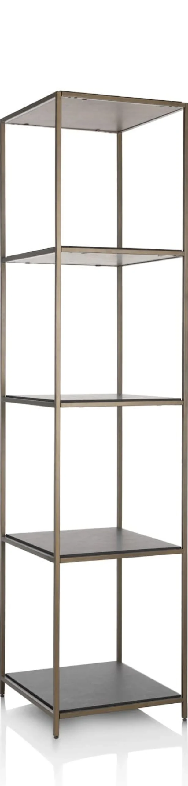 XOOON Stand up rek 45x50x193cm in de kleur Goud - COCOmaison^ Wanddecoraties|Woonaccessoires