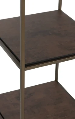 XOOON Stand up rek 45x50x193cm in de kleur Goud - COCOmaison^ Wanddecoraties|Woonaccessoires