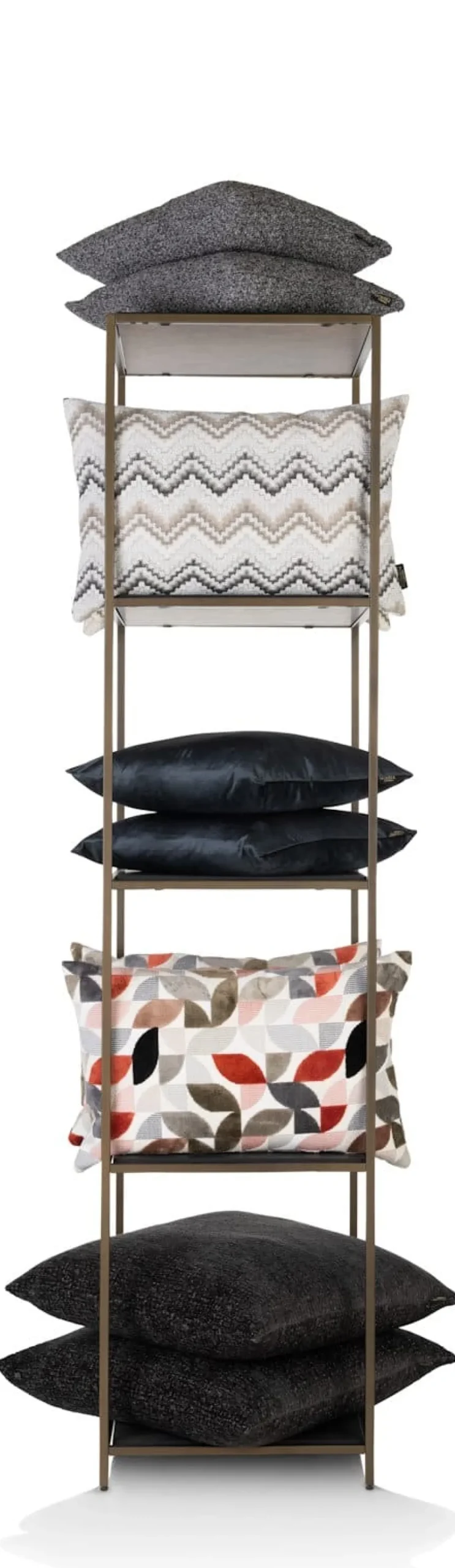XOOON Stand up rek 45x50x193cm in de kleur Goud - COCOmaison^ Wanddecoraties|Woonaccessoires