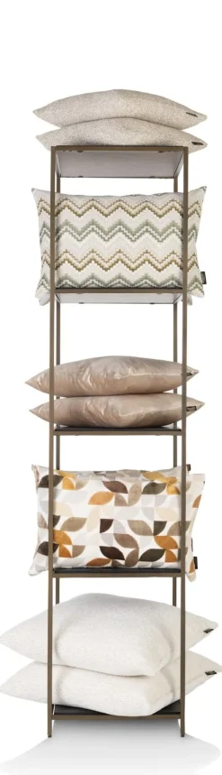 XOOON Stand up rek 45x50x193cm in de kleur Goud - COCOmaison^ Wanddecoraties|Woonaccessoires