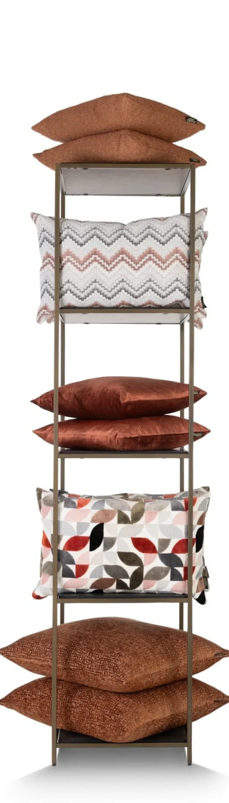 XOOON Stand up rek 45x50x193cm in de kleur Goud - COCOmaison^ Wanddecoraties|Woonaccessoires