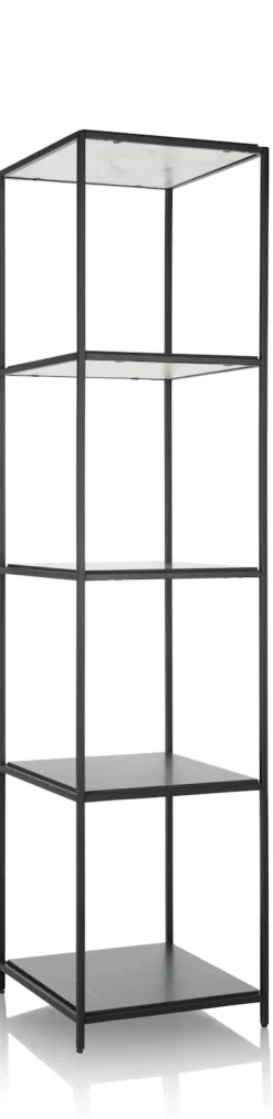 XOOON Stand up rek 45x50x193cm in de kleur Zwart - COCOmaison^ Woonaccessoires|Wanddecoraties