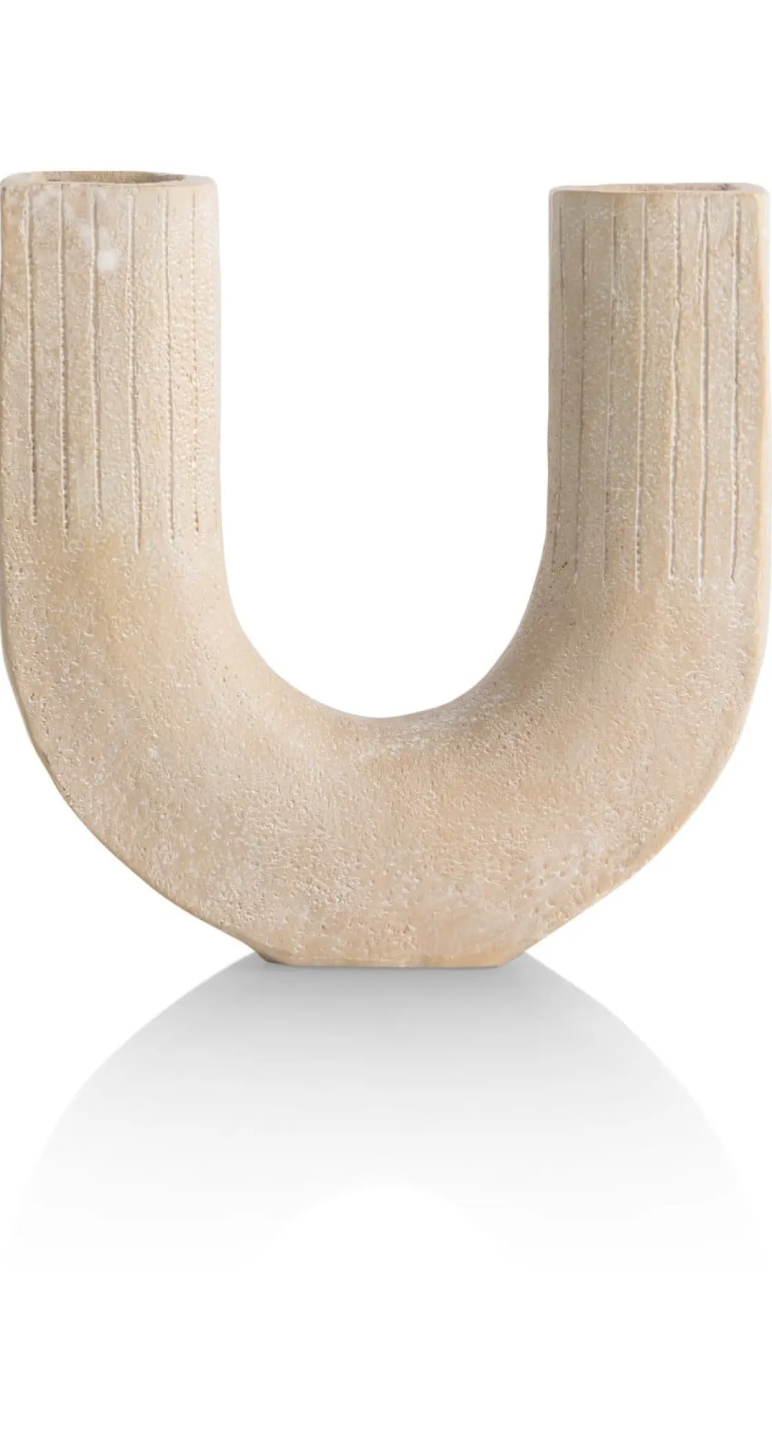 XOOON Suze vaas H16cm in de kleur Beige - COCOmaison^ Woonaccessoires