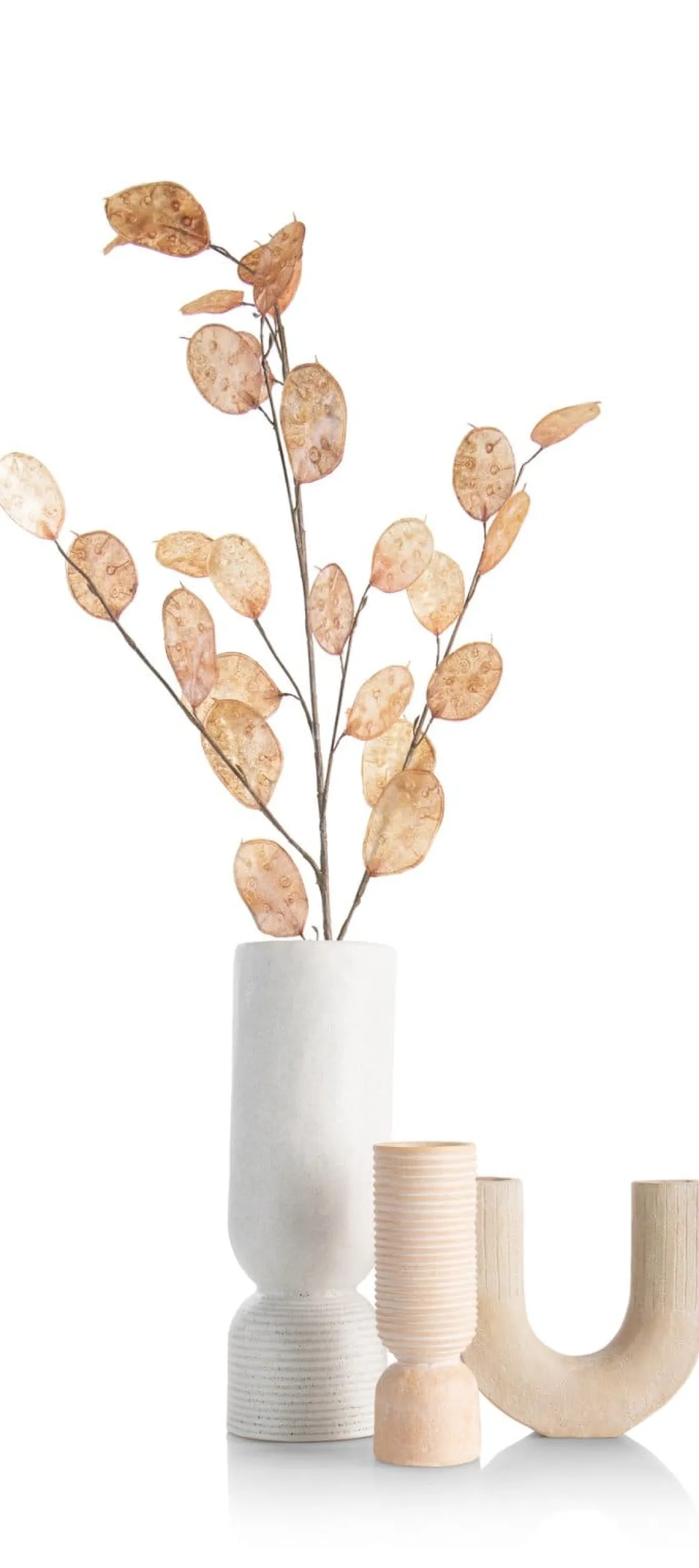 XOOON Suze vaas H16cm in de kleur Beige - COCOmaison^ Woonaccessoires