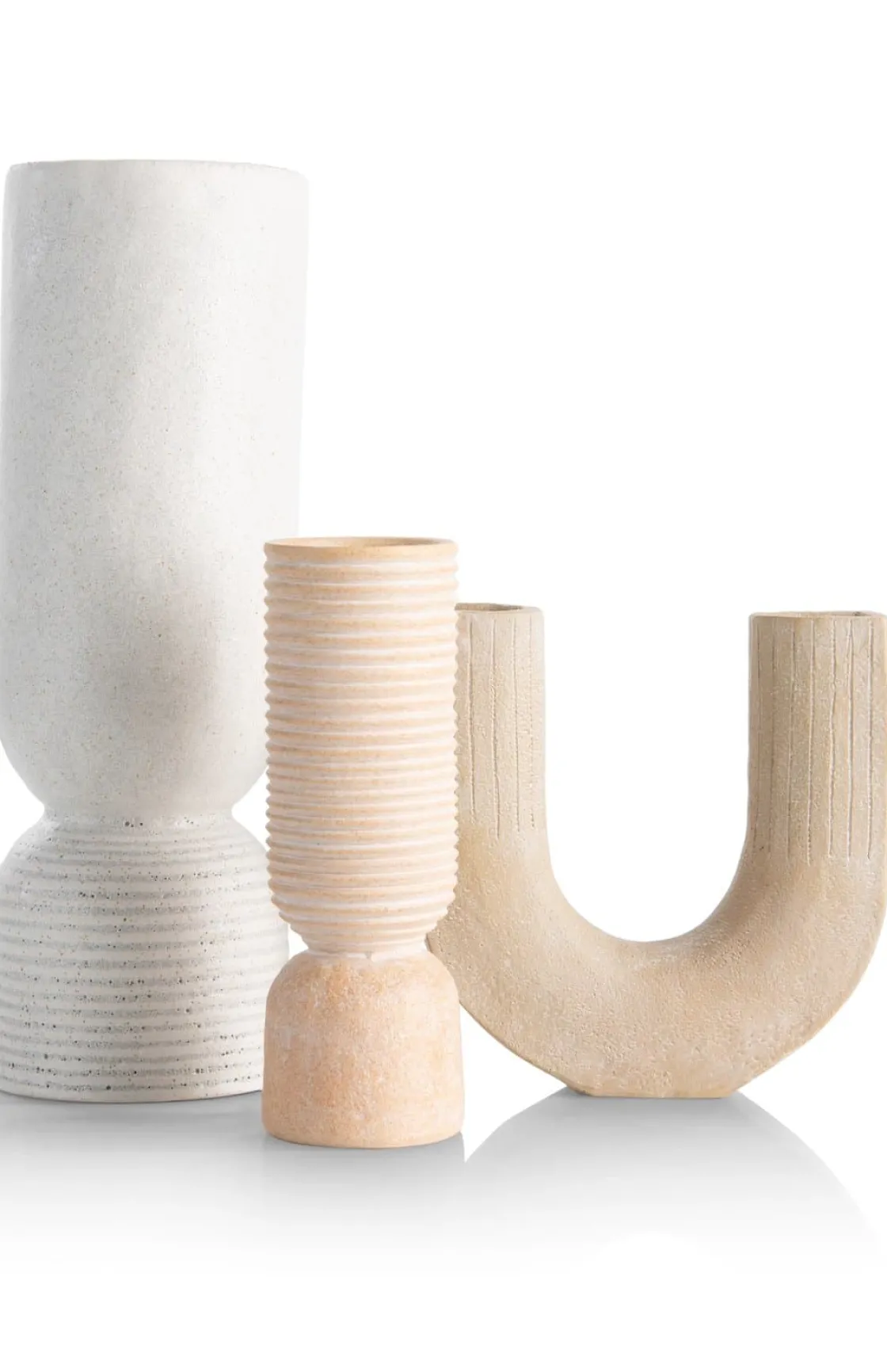 XOOON Suze vaas H16cm in de kleur Beige - COCOmaison^ Woonaccessoires
