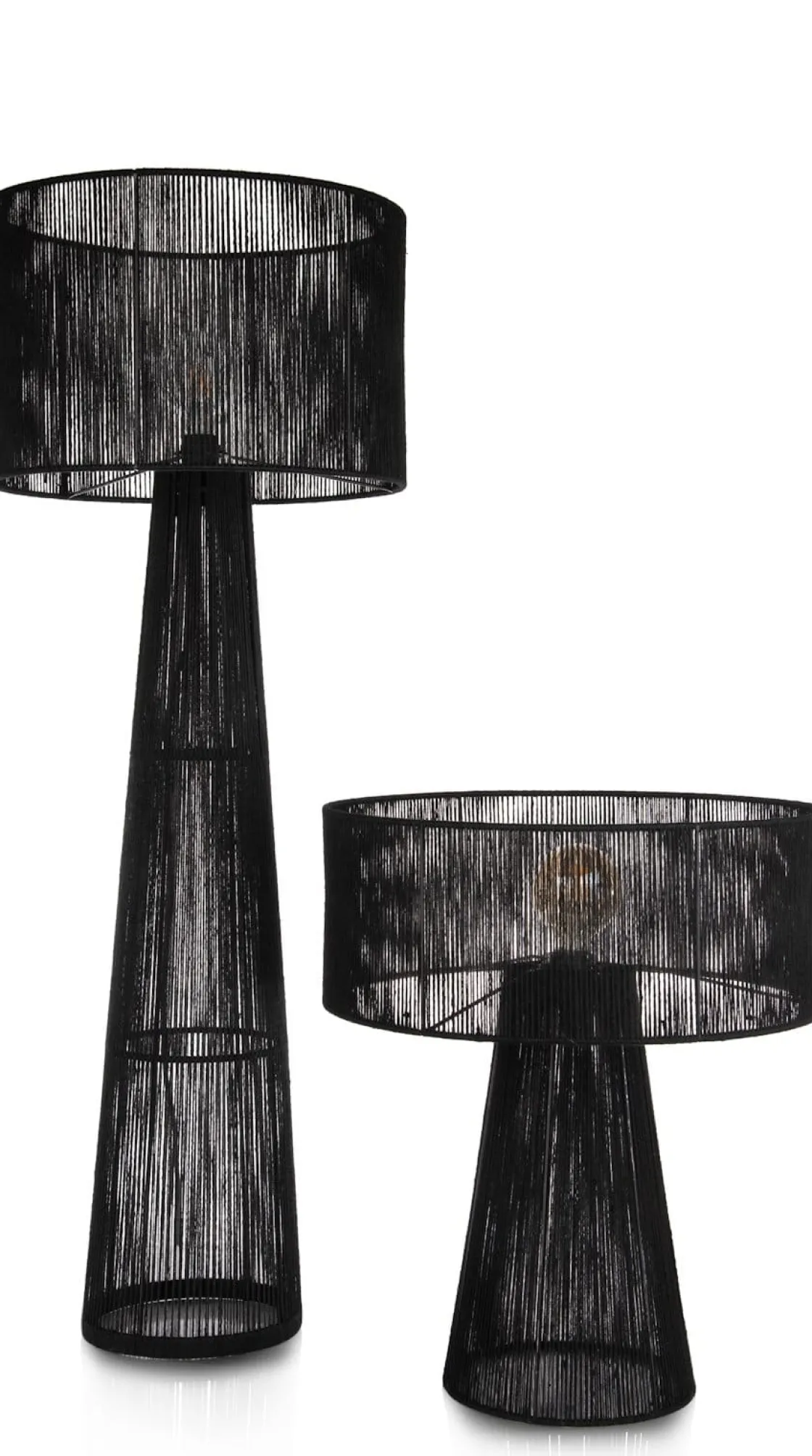 XOOON Tali vloerlamp 1*E27 H120cm in de kleur Zwart - COCOmaison^ Vloerlampen