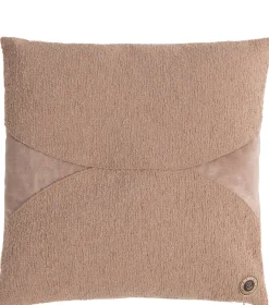 XOOON Timeless Aria kussen 45x45cm in de kleur Camel - COCOmaison^ Woonaccessoires