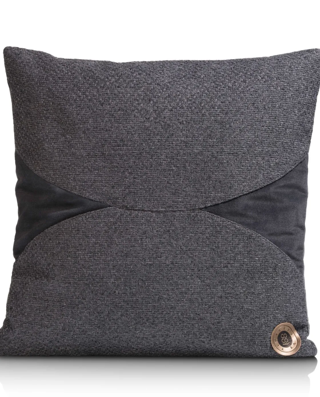 XOOON Timeless Aria kussen 45x45cm in de kleur Antraciet - COCOmaison^ Woonaccessoires