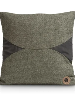 XOOON Timeless Aria kussen 45x45cm in de kleur Olijf - COCOmaison^ Woonaccessoires