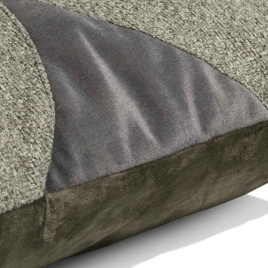 XOOON Timeless Aria kussen 45x45cm in de kleur Olijf - COCOmaison^ Woonaccessoires