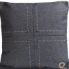 XOOON Timeless Avery kussen 50x50cm in de kleur Antraciet^ Woonaccessoires