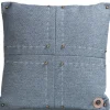 XOOON Timeless Avery kussen 50x50cm in de kleur Blauw - COCOmaison^ Woonaccessoires