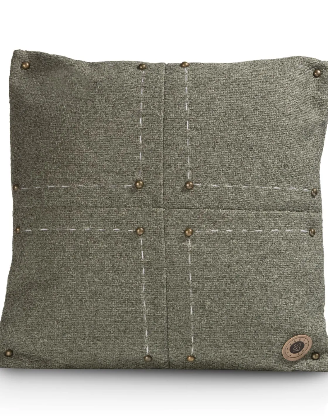 XOOON Timeless Avery kussen 50x50cm in de kleur Olijf - COCOmaison^ Woonaccessoires