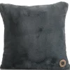XOOON Timeless Evie kussen 45x45cm in de kleur Antraciet - COCOmaison^ Woonaccessoires