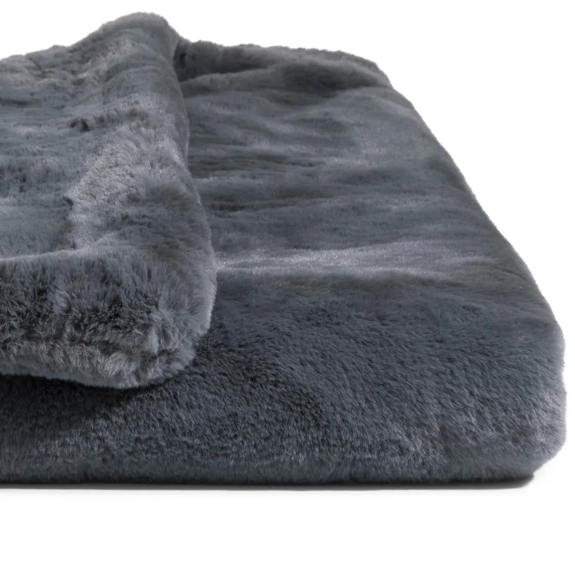 XOOON Timeless Evie plaid 130x160cm in de kleur Antraciet^ Woonaccessoires
