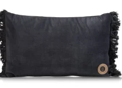 XOOON Timeless Mila kussen 30x50cm in de kleur Antraciet - COCOmaison^ Woonaccessoires