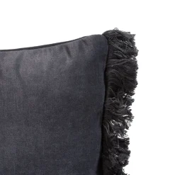 XOOON Timeless Mila kussen 30x50cm in de kleur Antraciet - COCOmaison^ Woonaccessoires