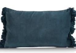 XOOON Timeless Mila kussen 30x50cm in de kleur Blauw - COCOmaison^ Woonaccessoires