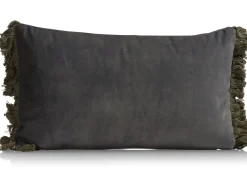 XOOON Timeless Mila kussen 30x50cm in de kleur Olijf - COCOmaison^ Woonaccessoires