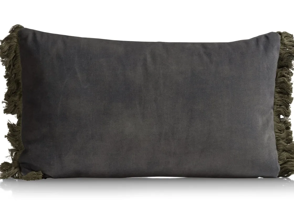 XOOON Timeless Mila kussen 30x50cm in de kleur Olijf - COCOmaison^ Woonaccessoires