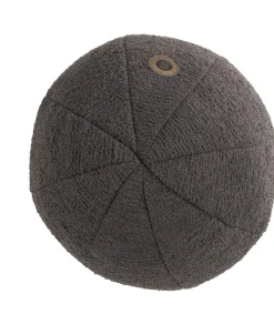 XOOON Timeless Scott kussen dia 25cm in de kleur Antraciet^ Woonaccessoires