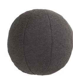 XOOON Timeless Scott kussen dia 25cm in de kleur Antraciet^ Woonaccessoires