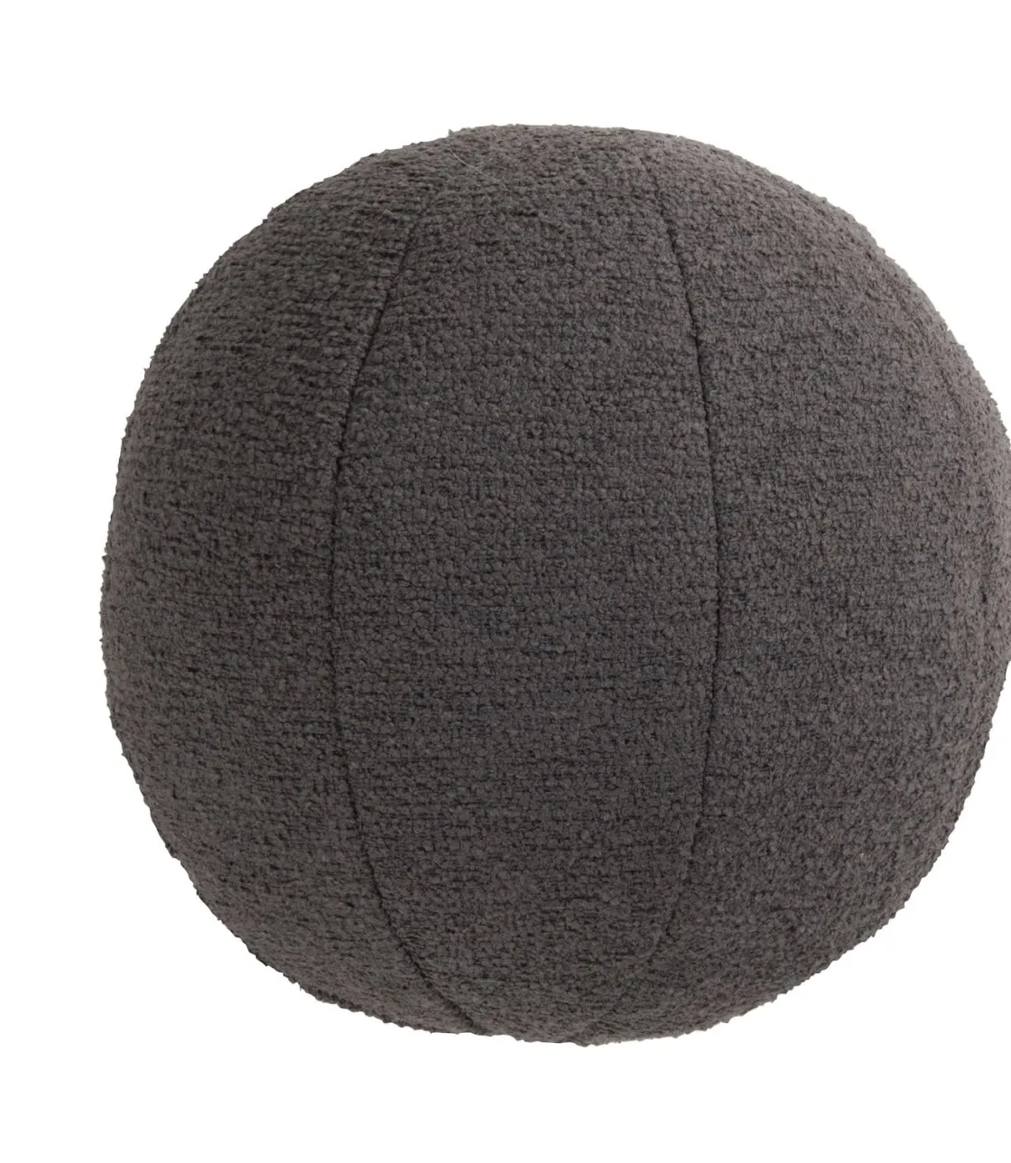 XOOON Timeless Scott kussen dia 25cm in de kleur Antraciet^ Woonaccessoires