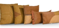 XOOON Timeless Sofia kussen 45x45cm in de kleur Geel - COCOmaison^ Woonaccessoires