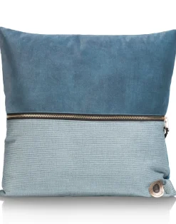 XOOON Timeless Sofia kussen 45x45cm in de kleur Blauw - COCOmaison^ Woonaccessoires