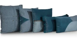 XOOON Timeless Sofia kussen 45x45cm in de kleur Blauw - COCOmaison^ Woonaccessoires