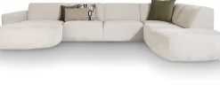 XOOON Tineo, Longchair links - 2,5 zits zonder armen - ottomane groot rechts^ Tineo|Tineo