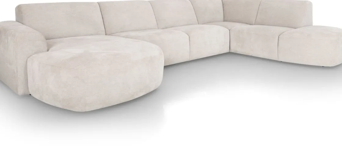 XOOON Tineo, Longchair links - 2,5 zits zonder armen - ottomane groot rechts^ Tineo|Tineo