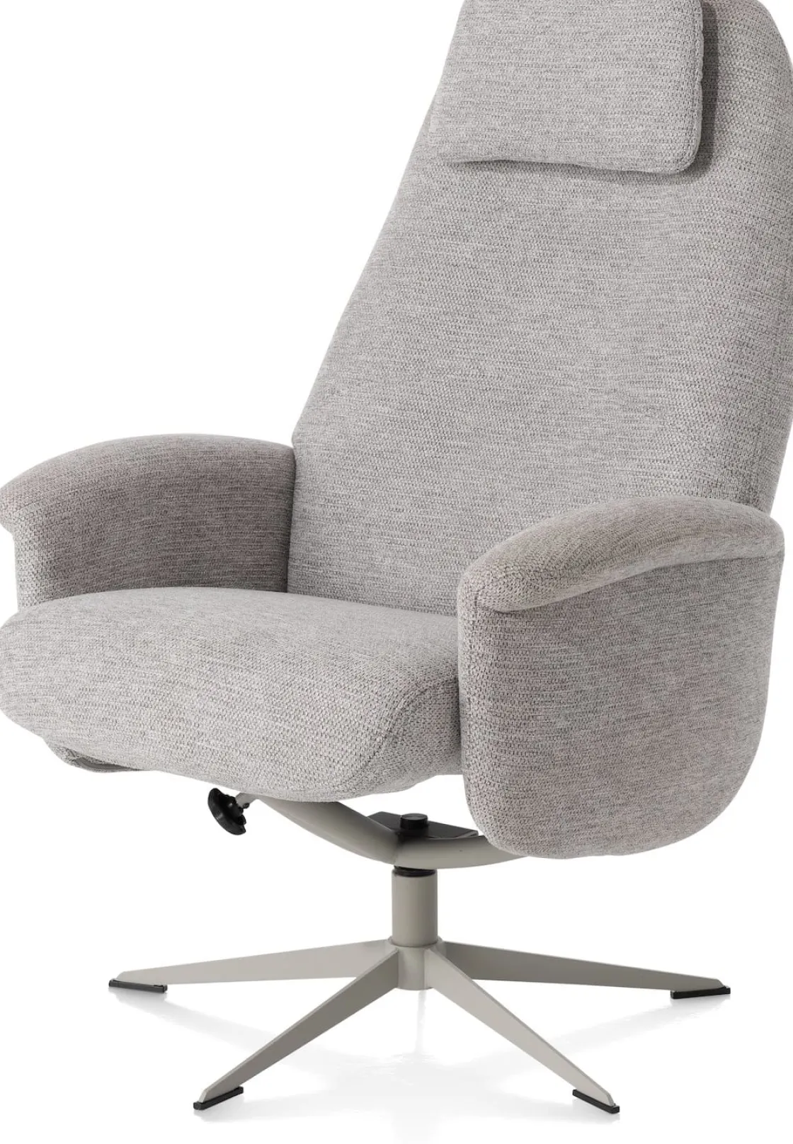 XOOON Tonale, relax-fauteuil incl. poef - silk grey frame^ Stoffen Fauteuils|Relaxfauteuils