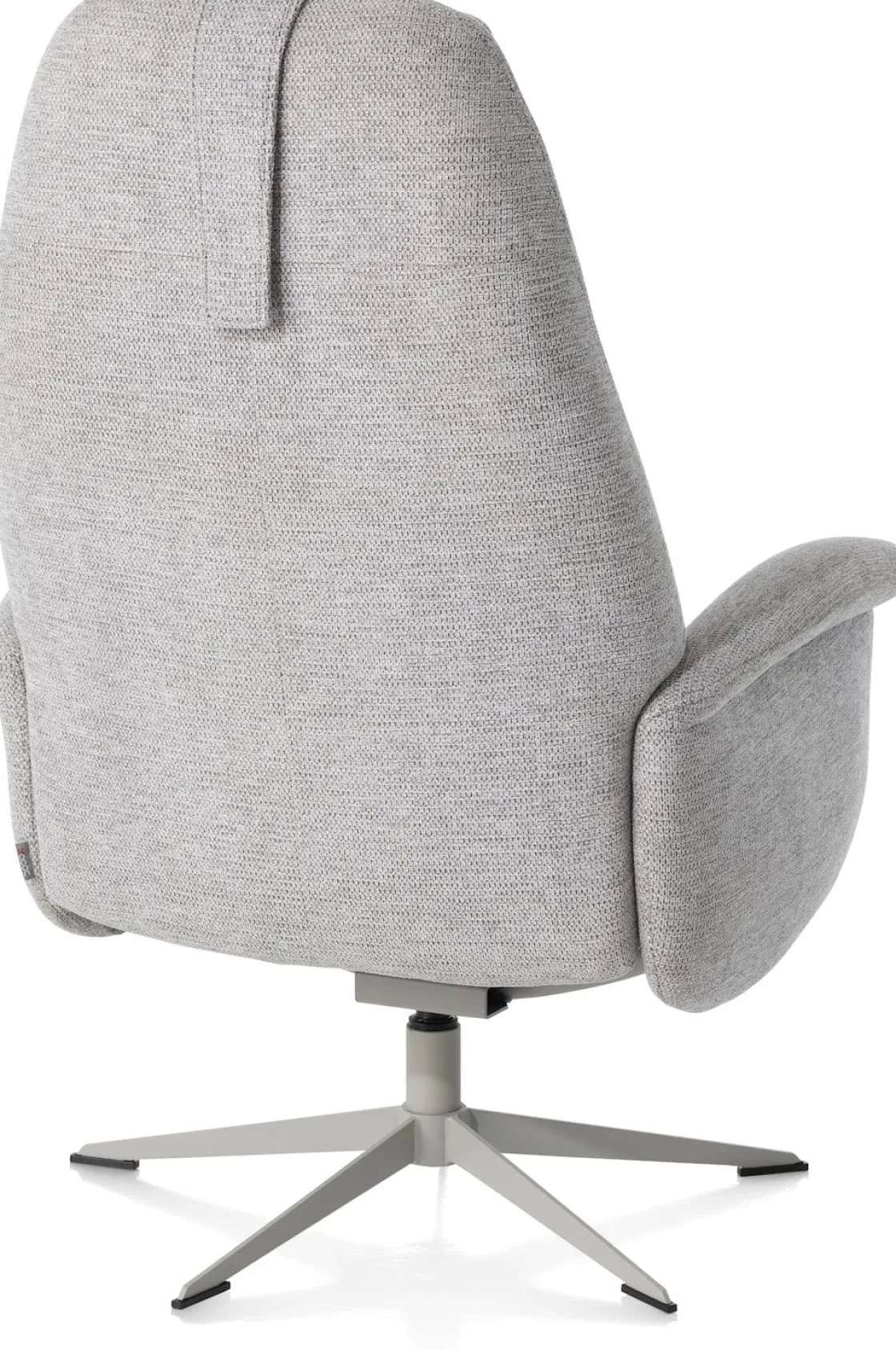 XOOON Tonale, relax-fauteuil incl. poef - silk grey frame^ Stoffen Fauteuils|Relaxfauteuils