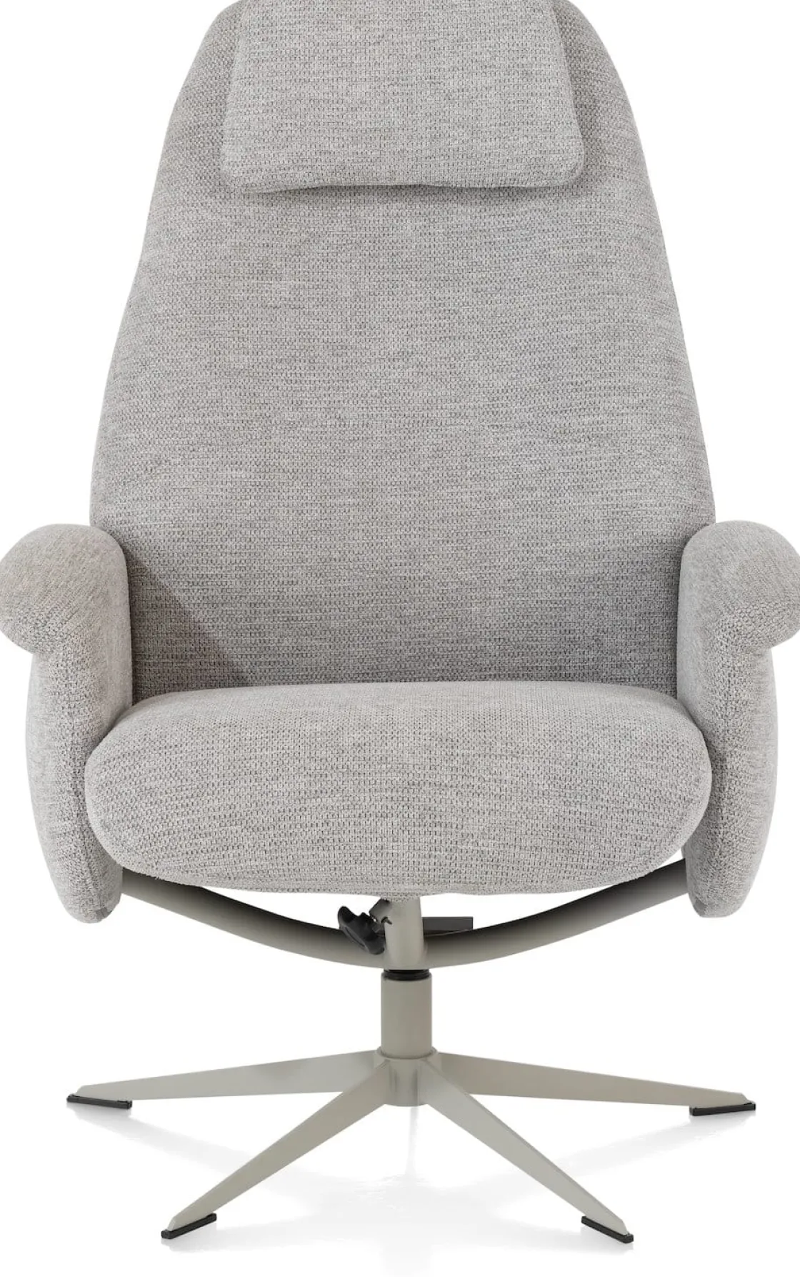 XOOON Tonale, relax-fauteuil incl. poef - silk grey frame^ Stoffen Fauteuils|Relaxfauteuils