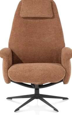 XOOON Tonale relax-fauteuil incl. poef in de kleur Koper -^ Relaxfauteuils|Draaifauteuils