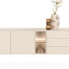 XOOON Trentino, Dressoir 240 cm. - 2-deuren + 3-laden + 2-niches - Creme^ Dressoirs